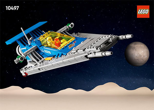 ▻ LEGO Icons 10497 Galaxy Explorer: instructions for the two